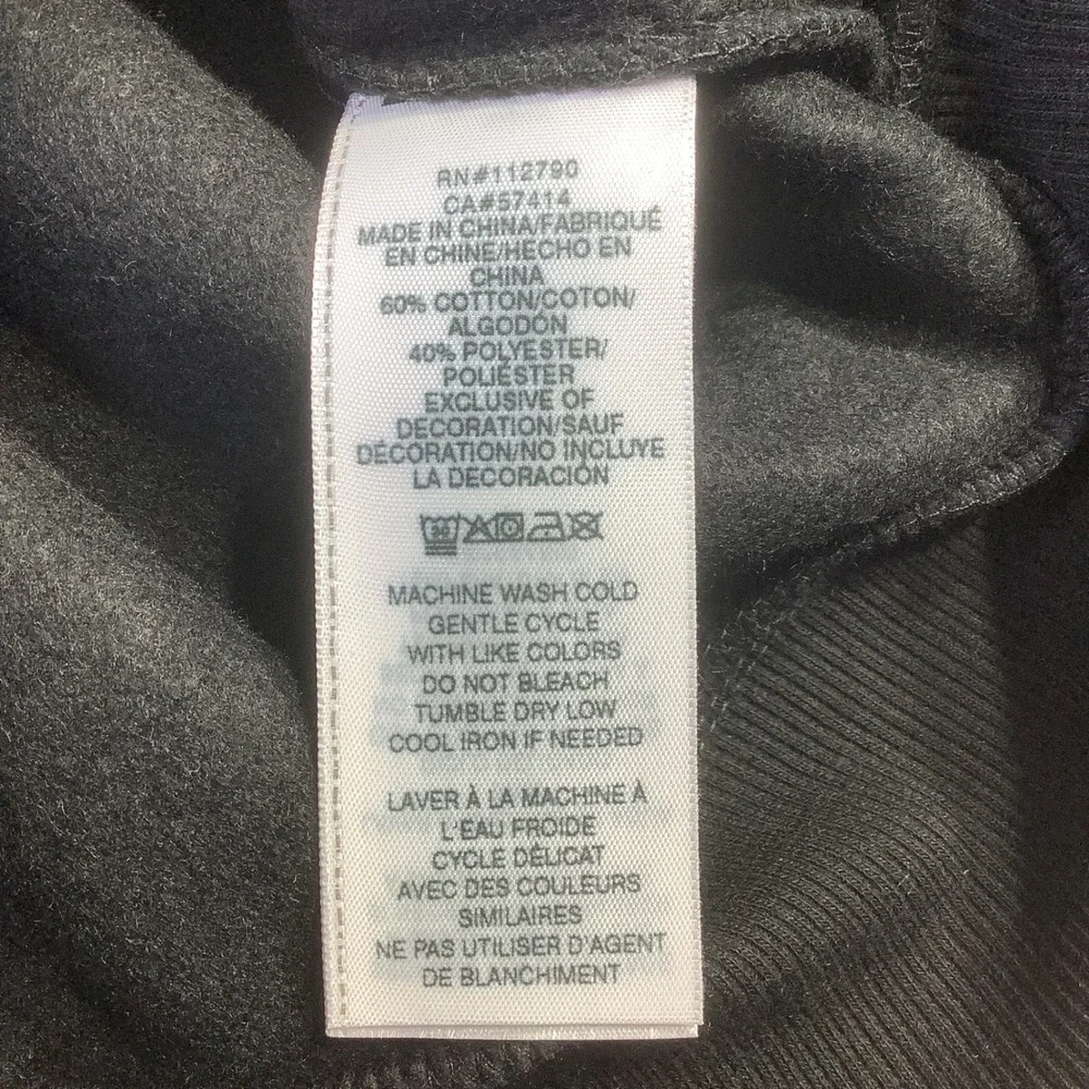 True Religion BF Crew Neck Fashion Pullover Sweatshirt Jet Black XL NWT‎